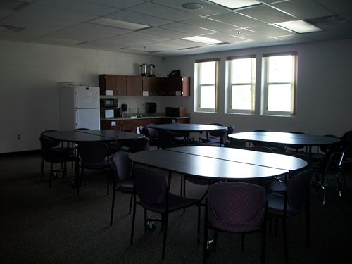 Staff dining room with kitchenette